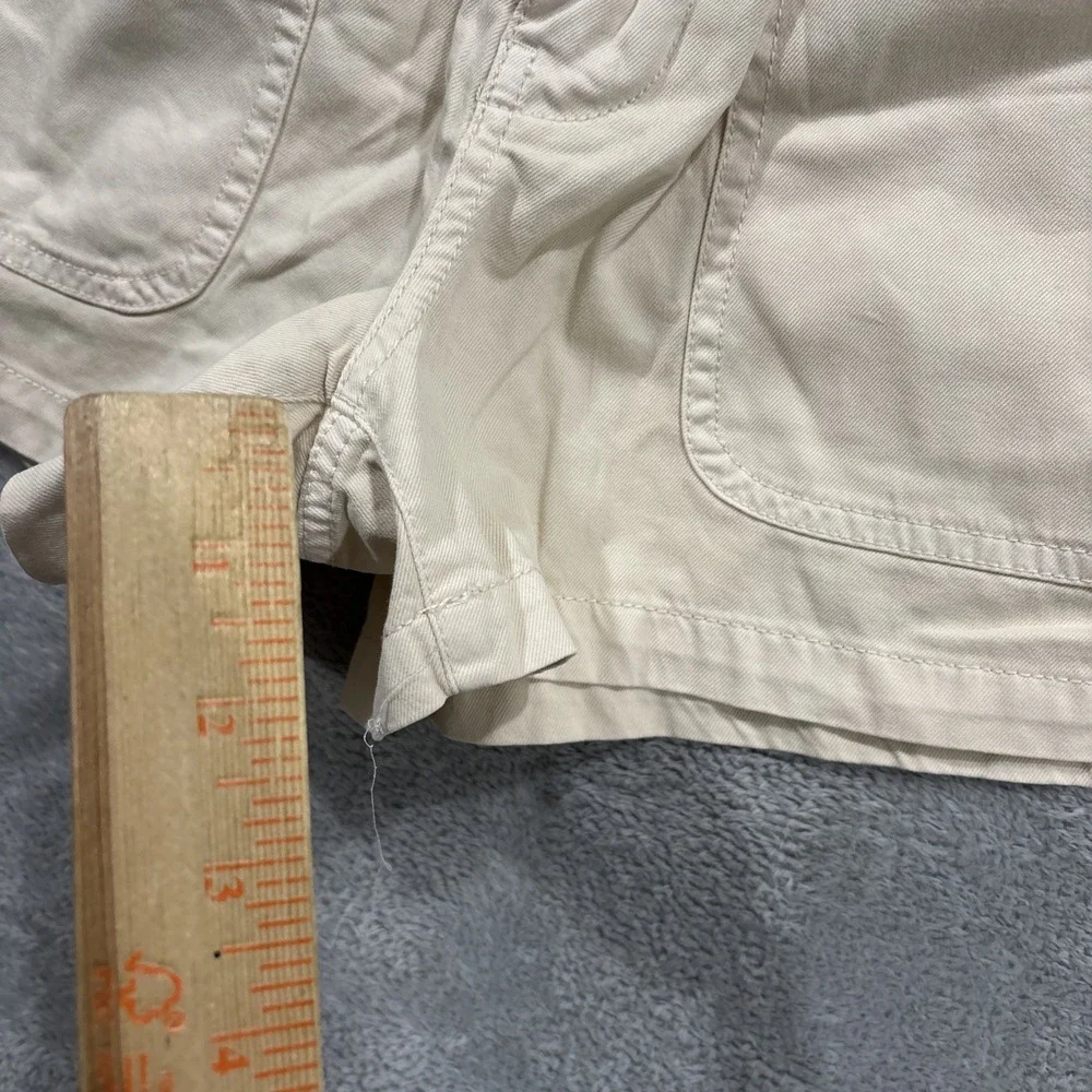 Madewell Denim Shorts Jorts Women's 24 High Rise Cream Boho Summer